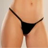 Allure Lingerie Adore Between The Cheats Velvet Panty Black One Size Fits Most