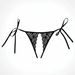 Allure Lingerie Adore Lolita Panty Black One Size Fits Most