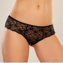 Allure Lingerie Adore Sweetheart Panty Black One Size Fits Most