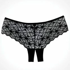 Allure Lingerie Adore Sweetheart Panty Black One Size Fits Most