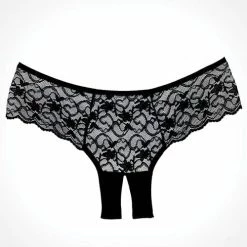 Allure Lingerie Adore Sweetheart Panty Black One Size Fits Most