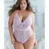 Allure Lingerie Allure Belle Lace & Mesh Tie Up Romper