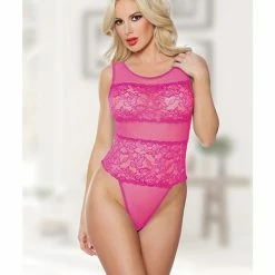 Allure Lingerie Allure Halter & Lace Teddy One Size Fits Most