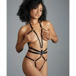 Allure Lingerie Adore Izabel Open Teddy With Dual Waist One Size Fits Most