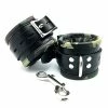 Atlantas Products Kink & BDSM Sensual Sin Leather Padded Ankle Cuffs - Camo Piping