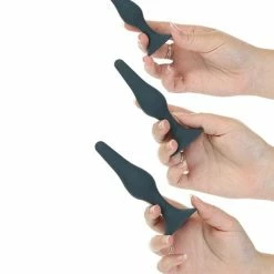 B.M.S. Enterprises Lux Active Equip Silicone Anal Training Kit - Dark Blue