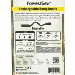 B.M.S. Enterprises Anal Toys Rechargeable Booty Beads - Black