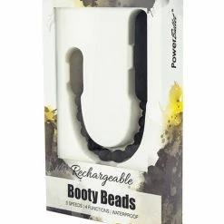 B.M.S. Enterprises Anal Toys Rechargeable Booty Beads - Black