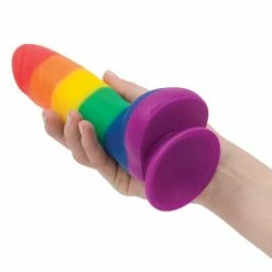 B.M.S. Enterprises Dildos Addiction Justin 8" Dildo - Rainbow