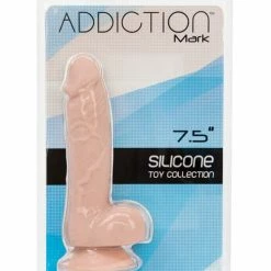 B.M.S. Enterprises Addiction Mark 7.5" Dildo - Beige