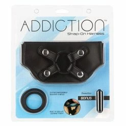 B.M.S. Enterprises Addiction Strap On Harness - Black Dildos