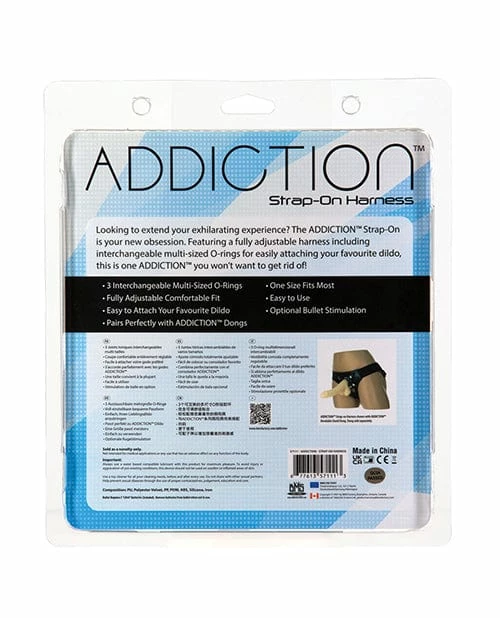 B.M.S. Enterprises Addiction Strap On Harness - Black Dildos