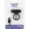 B.M.S. Enterprises Cosmic Cock Ring W-rechargeable Bullet - 9 Functions Black Penis Toys