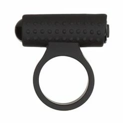 B.M.S. Enterprises Cosmic Cock Ring W-rechargeable Bullet - 9 Functions Black Penis Toys