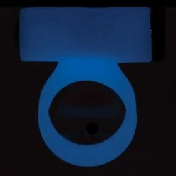 B.M.S. Enterprises Penis Toys Cosmic Cock Ring W-rechargeable Bullet - 9 Functions Glow In The Dark