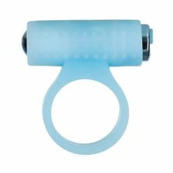 B.M.S. Enterprises Penis Toys Cosmic Cock Ring W-rechargeable Bullet - 9 Functions Glow In The Dark