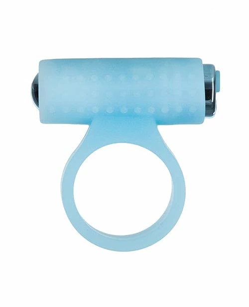 B.M.S. Enterprises Penis Toys Cosmic Cock Ring W-rechargeable Bullet - 9 Functions Glow In The Dark
