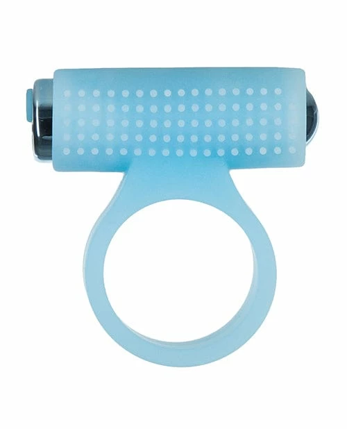 B.M.S. Enterprises Penis Toys Cosmic Cock Ring W-rechargeable Bullet - 9 Functions Glow In The Dark