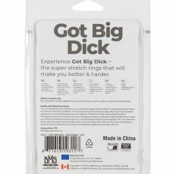B.M.S. Enterprises Got Big Dick 3 Pack Cock Rings - Black Penis Toys