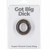 B.M.S. Enterprises Got Big Dick Single Bumper Ring - Black Penis Toys