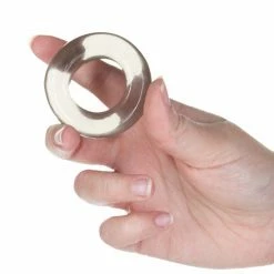 B.M.S. Enterprises Got Big Dick Single Bumper Ring - Black Penis Toys