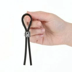 B.M.S. Enterprises Lux Active Tether Adjustable Cock Tie - Black Penis Toys