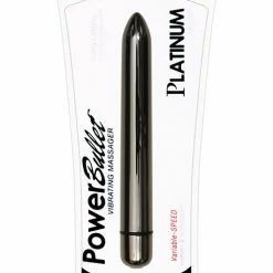 B.M.S. Enterprises 5.5" Platinum Power Bullet Vibrators