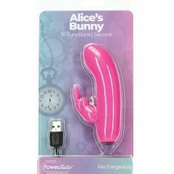 B.M.S. Enterprises Vibrators Alice's Bunny Rechargeable Bullet With Rabbit Sleeve