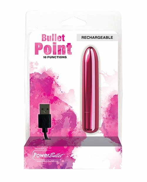B.M.S. Enterprises Bullet Point Rechargeable Bullet - 10 Functions