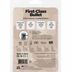 B.M.S. Enterprises First Class Mini Rechargeable Bullet With Crystal - 9 Functions