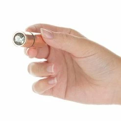 B.M.S. Enterprises First Class Mini Rechargeable Bullet With Crystal - 9 Functions