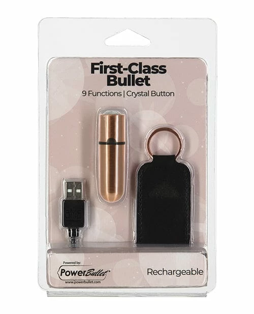 B.M.S. Enterprises First Class Mini Rechargeable Bullet With Crystal - 9 Functions