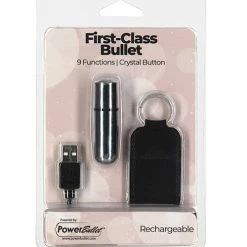 B.M.S. Enterprises First Class Mini Rechargeable Bullet With Crystal - 9 Functions