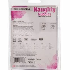 B.M.S. Enterprises Naughty Nubbies Rechargeable - Pink Vibrators