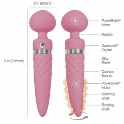 B.M.S. Enterprises Pillow Talk Sultry Rotating Wand Vibrators