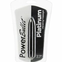 B.M.S. Enterprises Power Bullet 3.7" Platinum Vibrating Massager