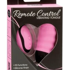 B.M.S. Enterprises Vibrators Powerbullet Remote Control Vibrating Tongue - Pink
