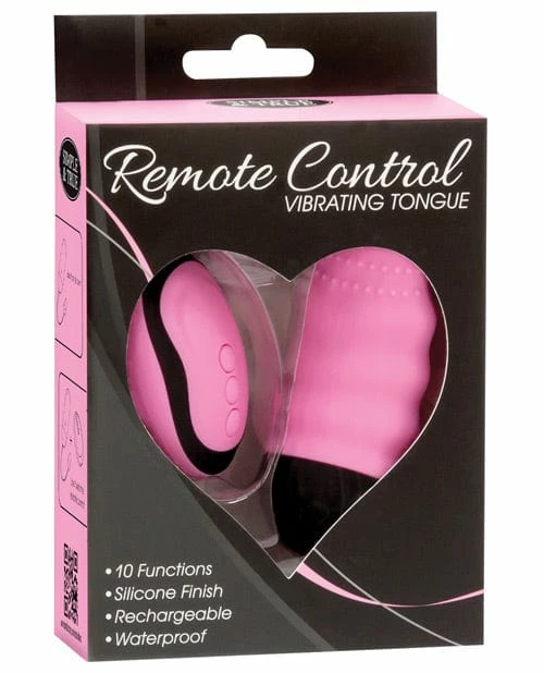 B.M.S. Enterprises Vibrators Powerbullet Remote Control Vibrating Tongue - Pink