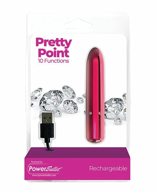 B.M.S. Enterprises Pretty Point Rechargeable Bullet - 10 Functions Vibrators