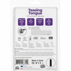 B.M.S. Enterprises Teasing Tongue - 9 Functions Purple Vibrators