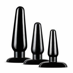 Blush Novelties Blush Anal Adventures Basic Plug Kit - Black