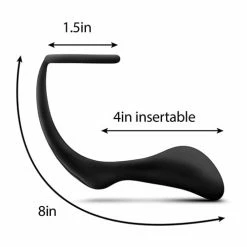 Blush Novelties Anal Toys Blush Anal Adventures Cock Ring Plug - Black