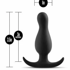 Blush Novelties Blush Anal Adventures Curve Plug - Black