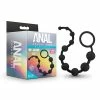 Blush Novelties Anal Toys Blush Anal Adventures Platinum Silicone 10 Anal Beads - Black