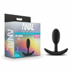 Blush Novelties Blush Anal Adventures Platinum Silicone Vibra Slim Plug