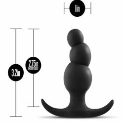 Blush Novelties Anal Toys Blush Anal Adventures Stacked Plug - Black