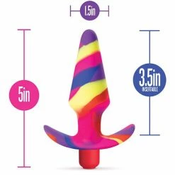 Blush Novelties Blush Avant Free Spirit Silicone Vibrating Plug - Scarlet Anal Toys