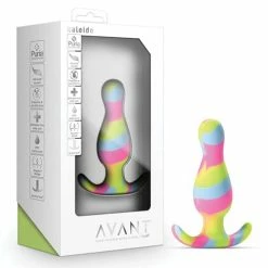 Blush Novelties Anal Toys Blush Avant Kaleido Silicone Plug - Lime
