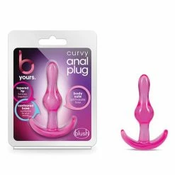 Blush Novelties Blush B Yours Curvy Anal Plug - Pink Anal Toys