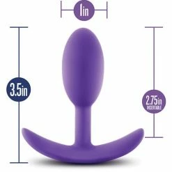 Blush Novelties Anal Toys Blush Luxe Wearable Vibra Slim Plug